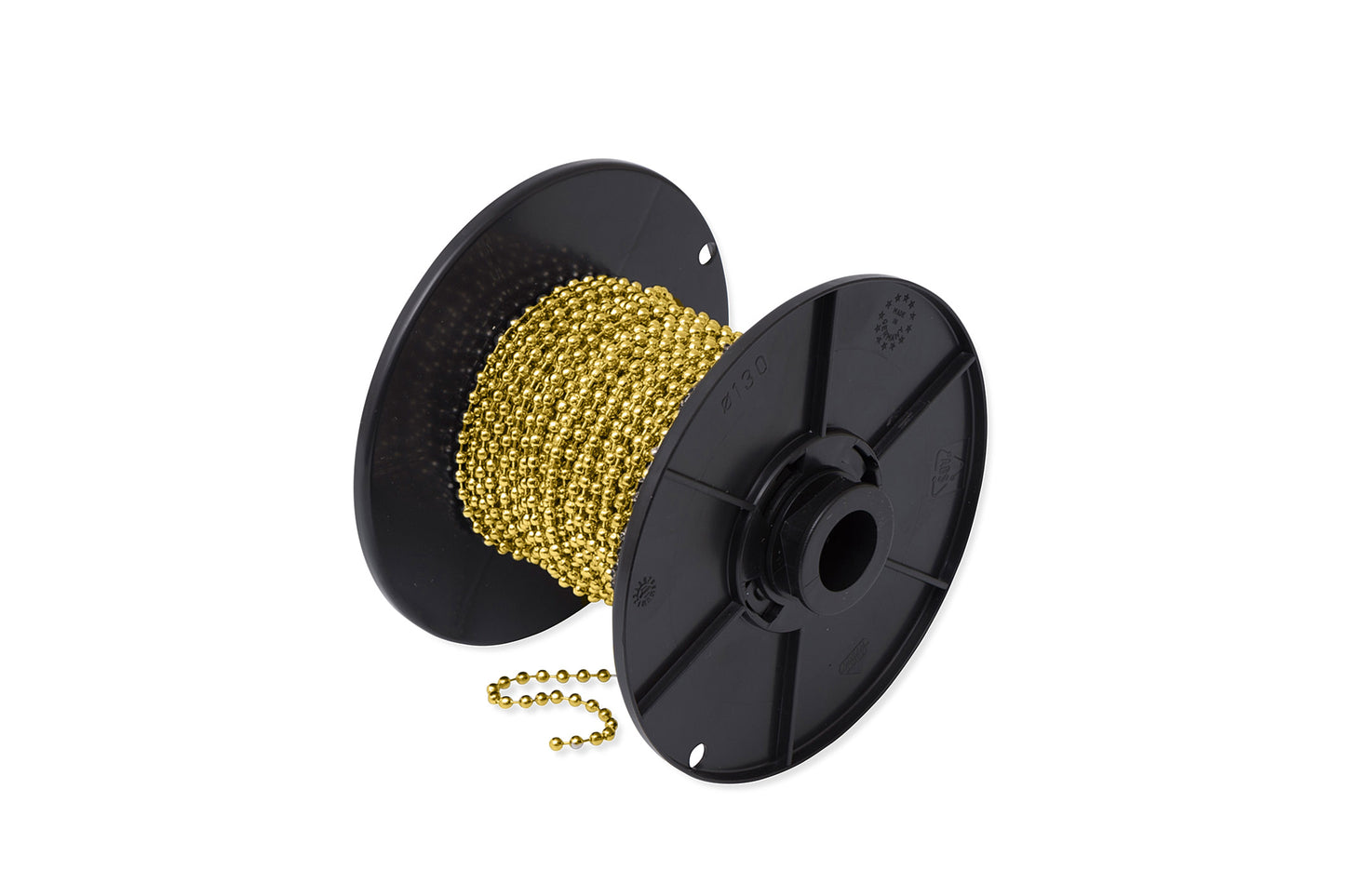 Kogelketting op rol - Messing Gepolijst - Ferranox Metal Center