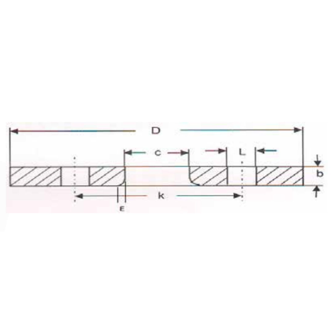 Alu Overschuifflens DIN 2642 PN10 Type C, in blank en epoxy - Ferranox Metal Center