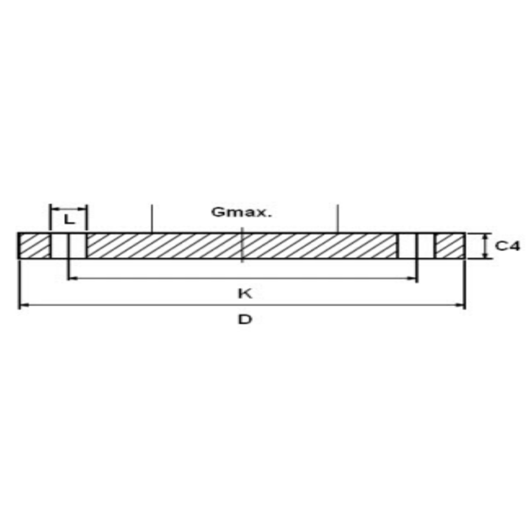Blindflens EN 1092-1 TYPE05A PN 40 - Ferranox Metal Center