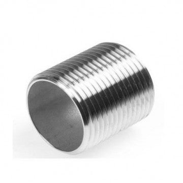 1.4401 -  RVS AISI 316 - Draadnippel cilindrisch buitendraad BSP - Ferranox Metal Center