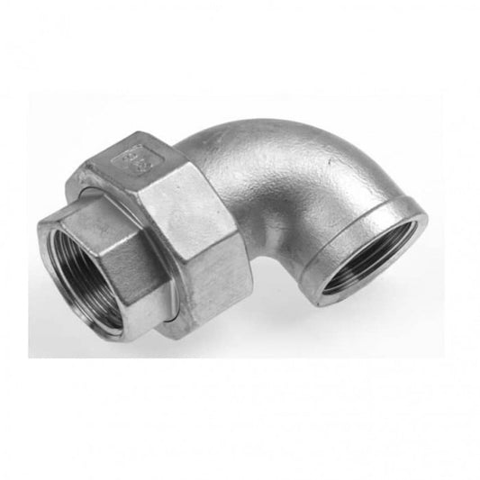 1.4401 -  RVS AISI 316 - Haakse koppeling bi-bi conisch/vlak dichtend BSP - Ferranox Metal Center