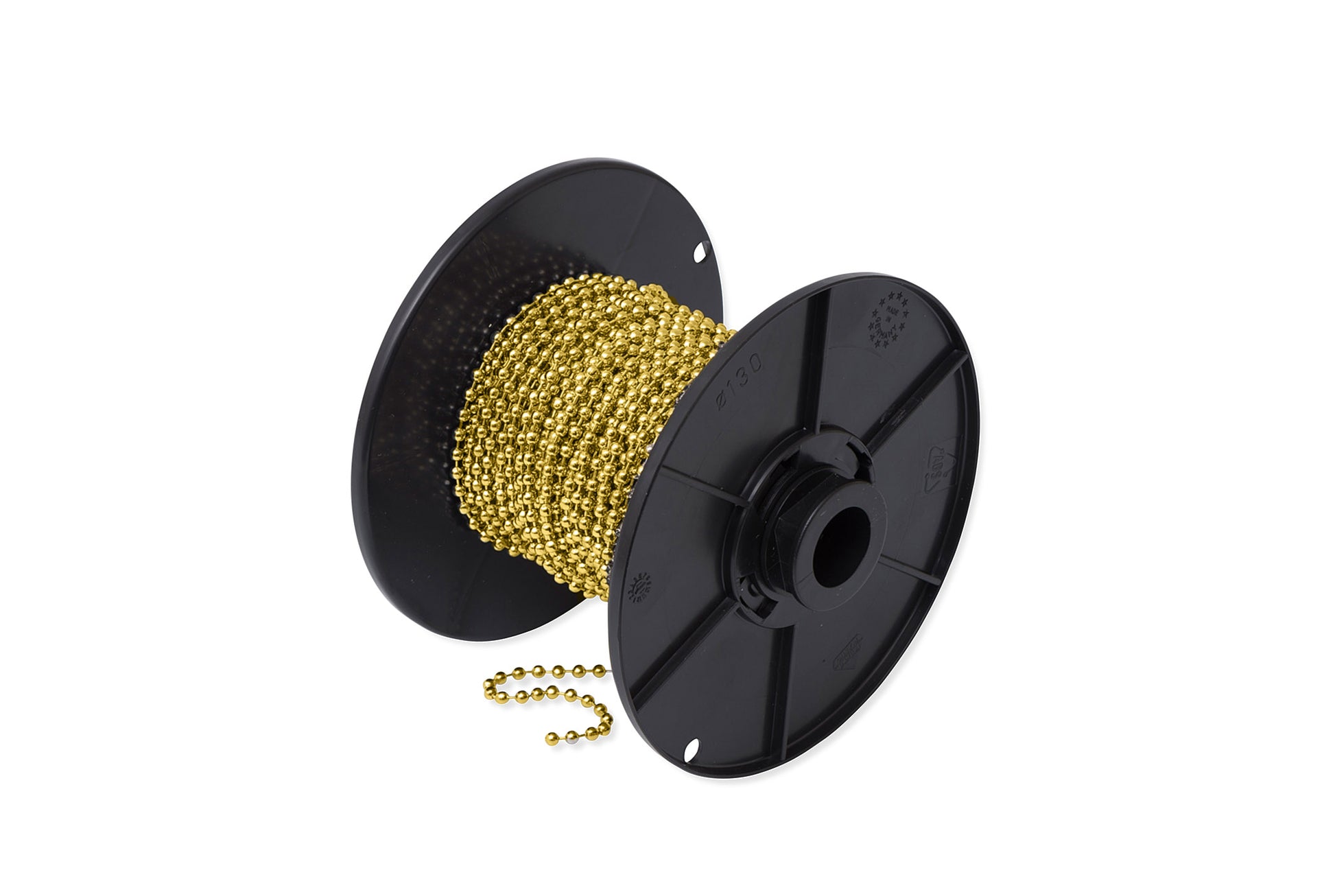 Kogelketting op rol - Messing Gepolijst - Ferranox Metal Center
