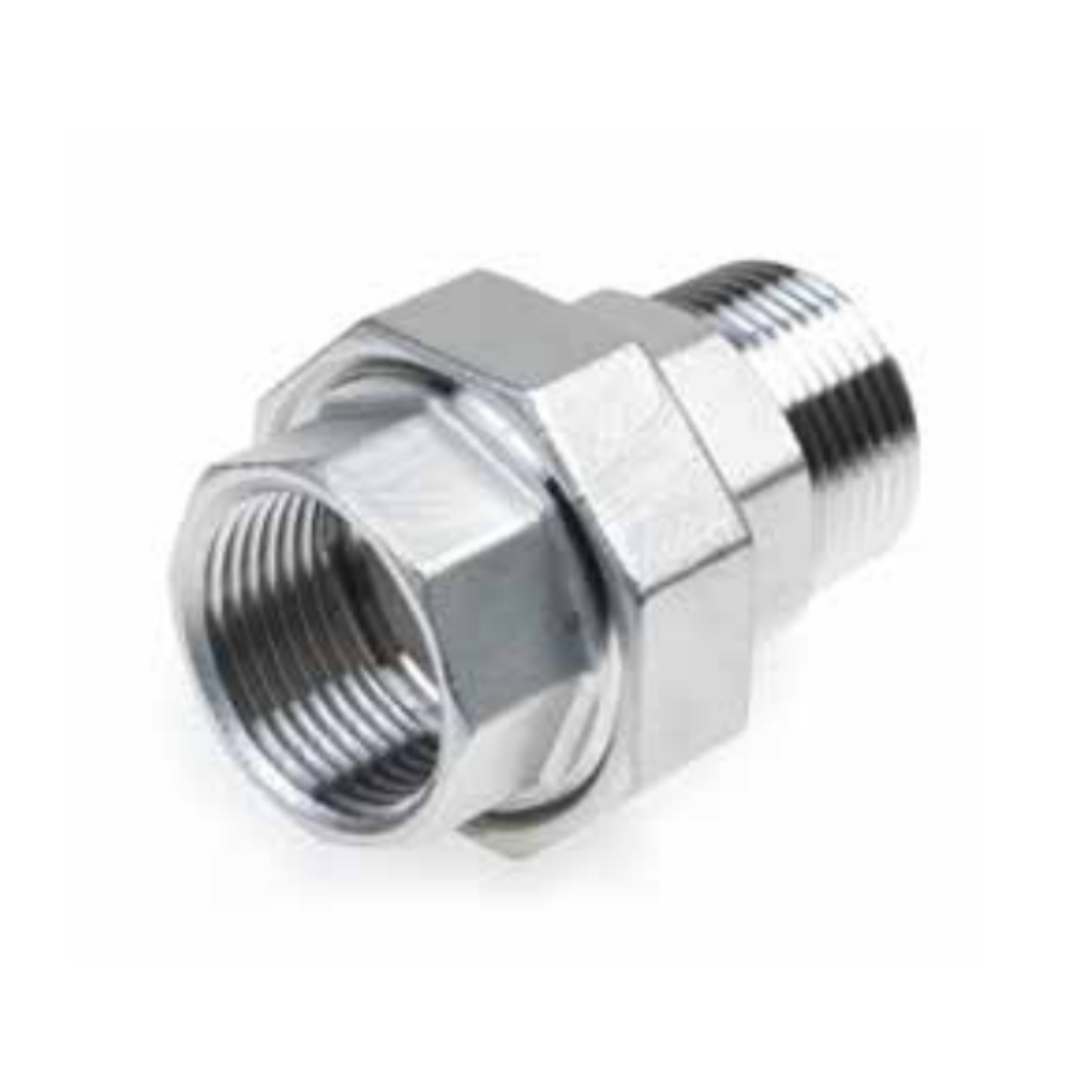 1.4401 - RVS AISI 316 (A4) - Koppeling bi-bu conisch/vlak dichtend BSP - Ferranox Metal Center