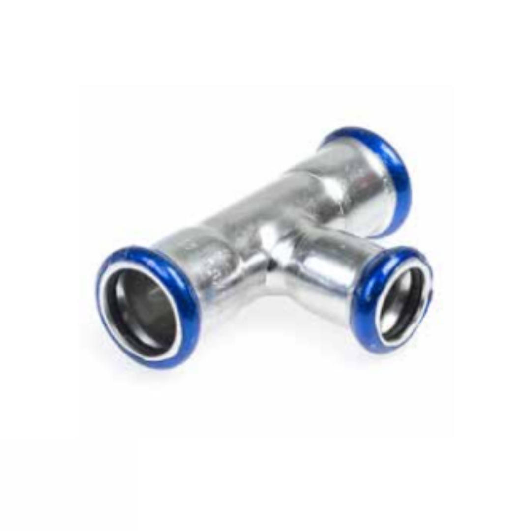 Pers Verloop T-stuk V-V-V - Ferranox Metal Center