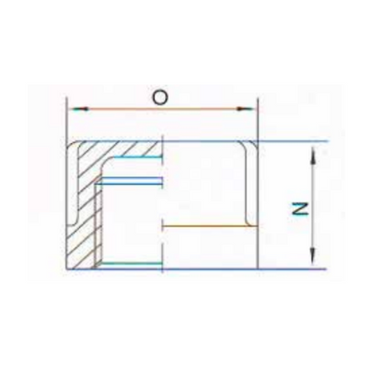 1.4401 - RVS AISI 316 (A4) - Ronde kap BSP - Ferranox Metal Center