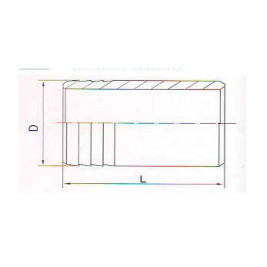 1.4401 - RVS AISI 316 (A4) - Slangtule laseind BSP - Ferranox Metal Center