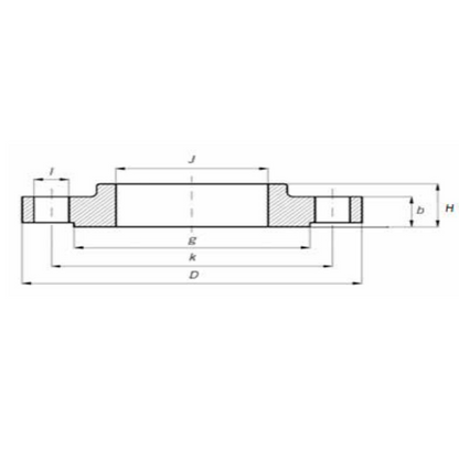 Slip-on flens ANSI 300 LBS - Ferranox Metal Center