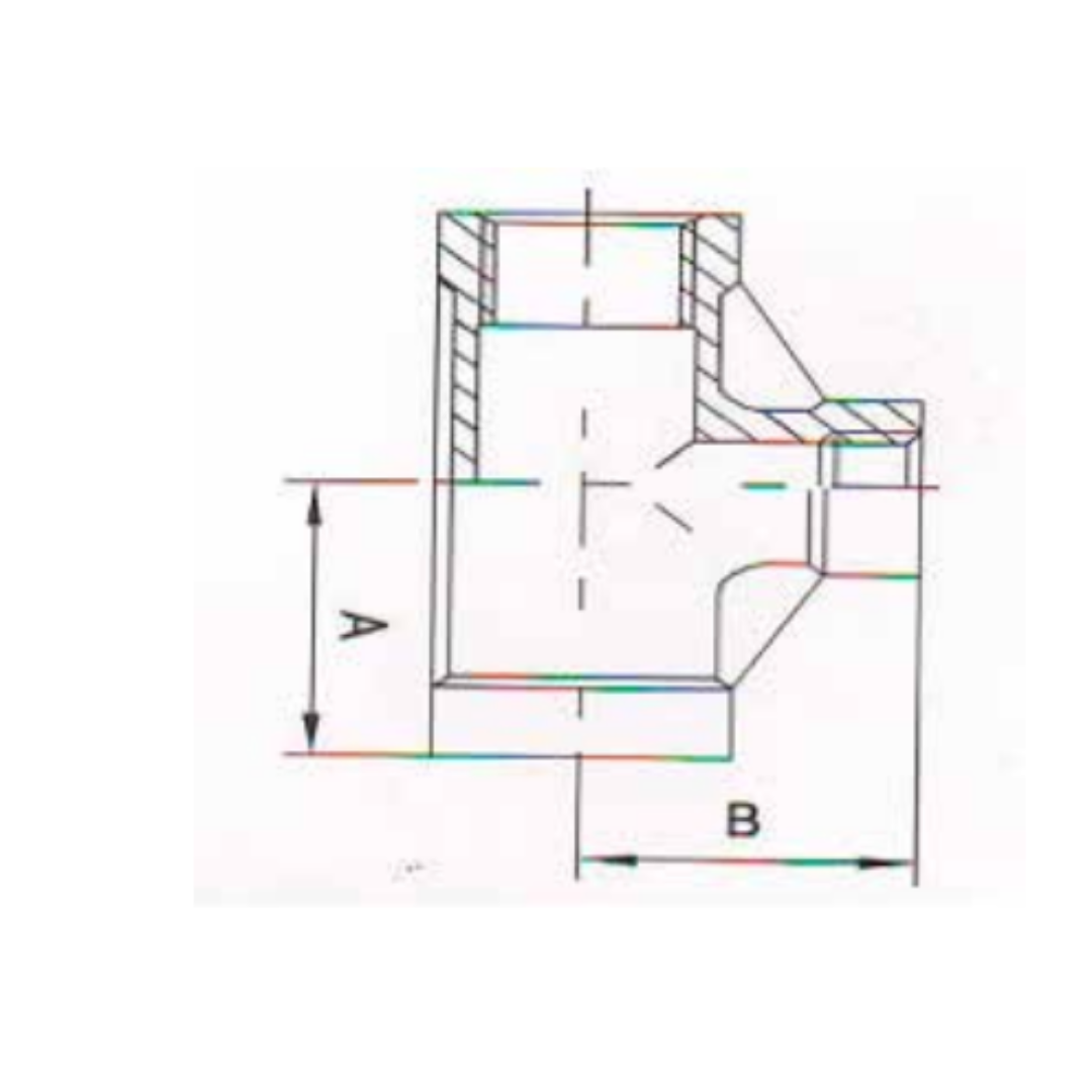 1.4401 - RVS AISI 316 (A4) - Verloop T-stuk BSP - Ferranox Metal Center