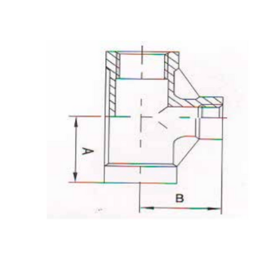 1.4401 - RVS AISI 316 (A4) - Verloop T-stuk BSP - Ferranox Metal Center