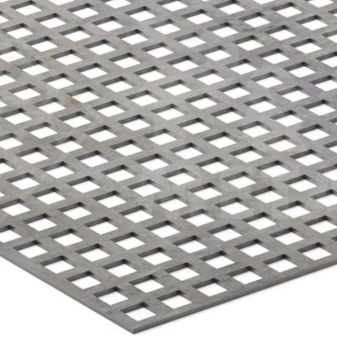 1.4301 - AISI 304 - RVS Geperforeerd plaat 2000 x 1000 x 0.60 mm - Ronde perforatie RT - Ferranox Metal Center